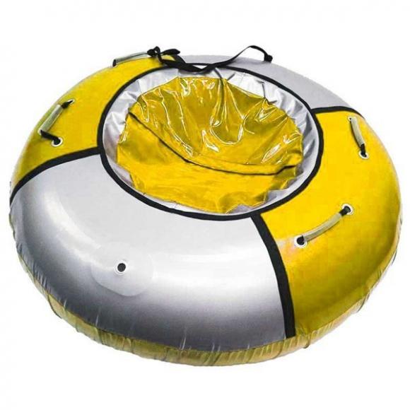 Многоместный Тюбинг  Мега (D-150см) желтый/серебро