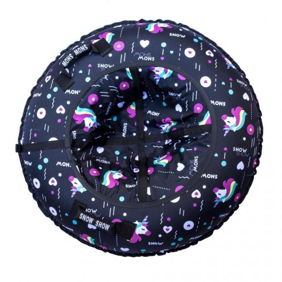 Тюбинг Snow Show "Unicorn black" D-90 см